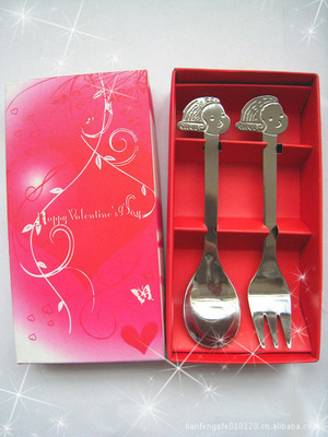 【供應精美禮品新款禮品臉譜餐具二件套(圖)】價格,廠家,圖片,其他餐飲用品,聯豐不銹鋼制品(深圳) -